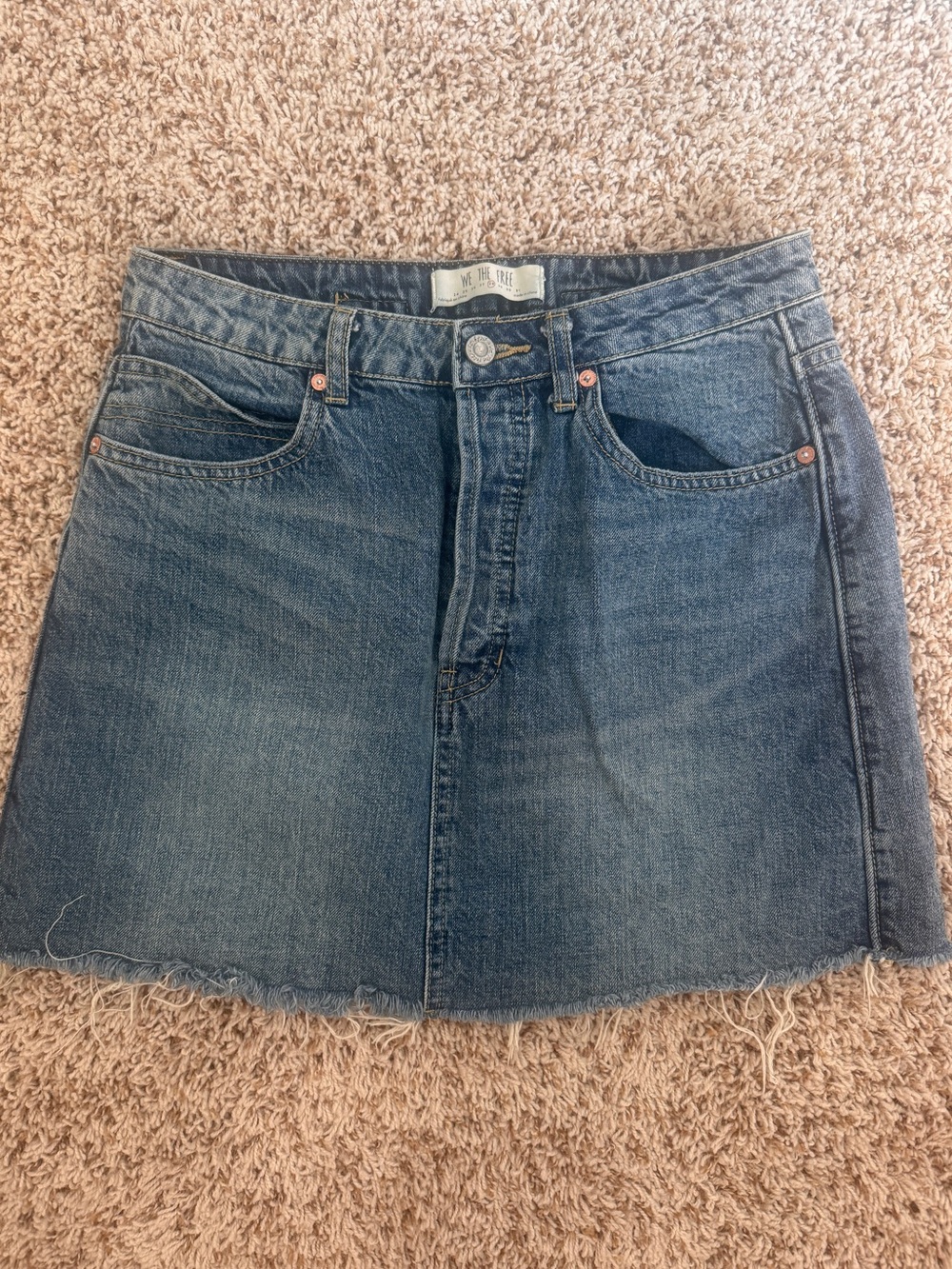 Free People Denim Skirt